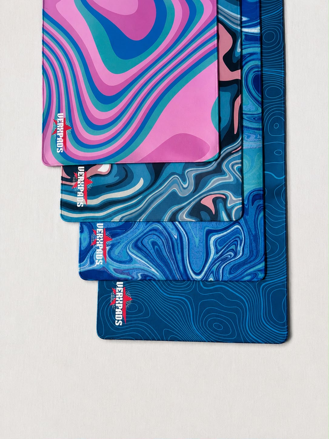 Blue stack of pads